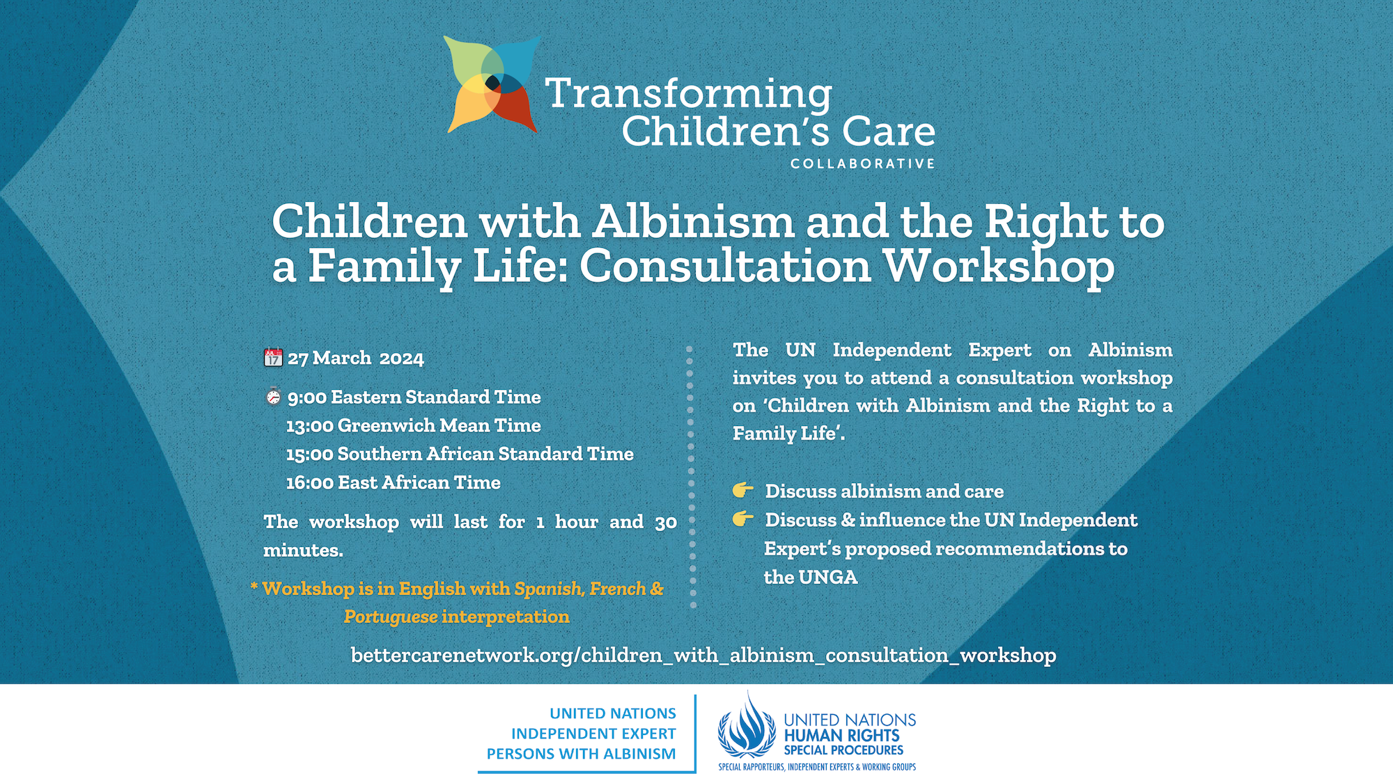 Children with Albinism and the Right to a Family Life: Consultation Workshop