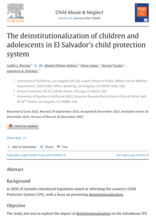 The deinstitutionalization of children and adolescents in El Salvador's child protection system